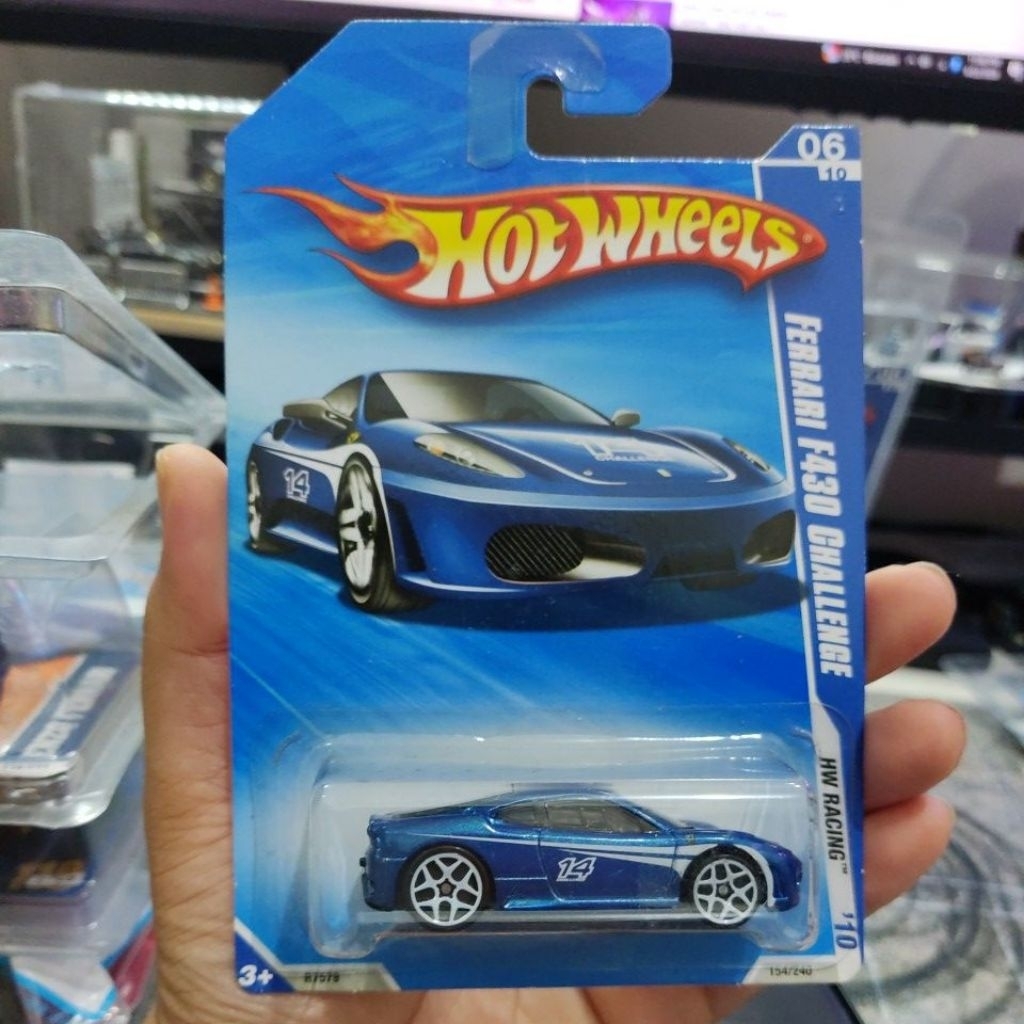 HOT WHEELS FERRARI F430 CHALLENGE BLUE RARE TR'US EDITION