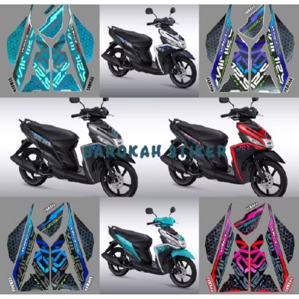 Stiker Striping Yamaha Mio M3 125 2025 Fullset Original Berkualitas