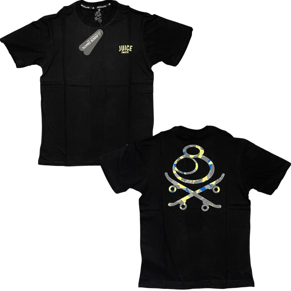 BAJU KAOS JUICE EMATIC HITAM NEW GRADE ORIGINAL (BISA COD)