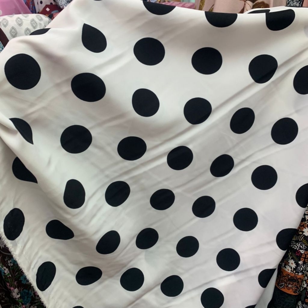 kain wolpeach polkadot - kain wolpeach polkadot premium - kain Monalisa motif - kain Monalisa premiu