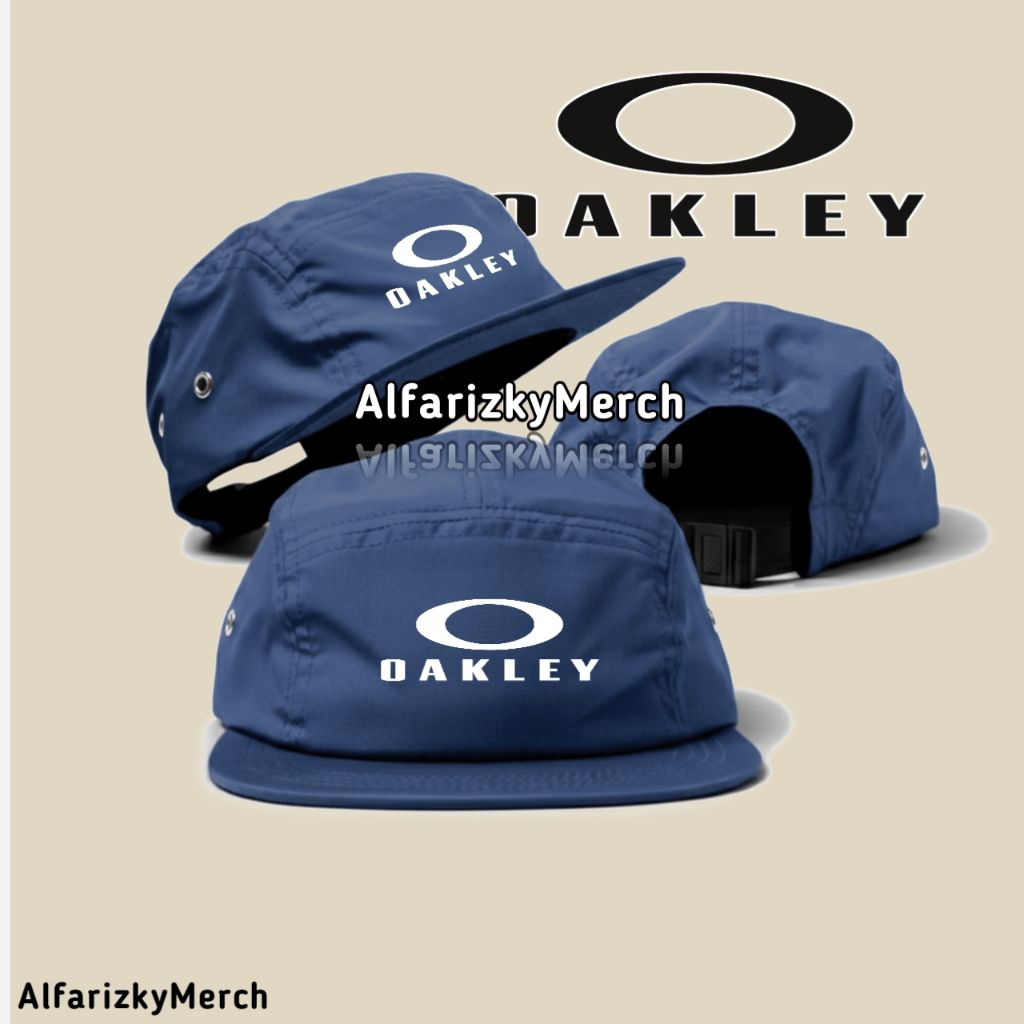 Topi 5 Panel OAKLEY - Topi Lima Panel Surf Outdoor - Five Panel Hat Caps Unisex