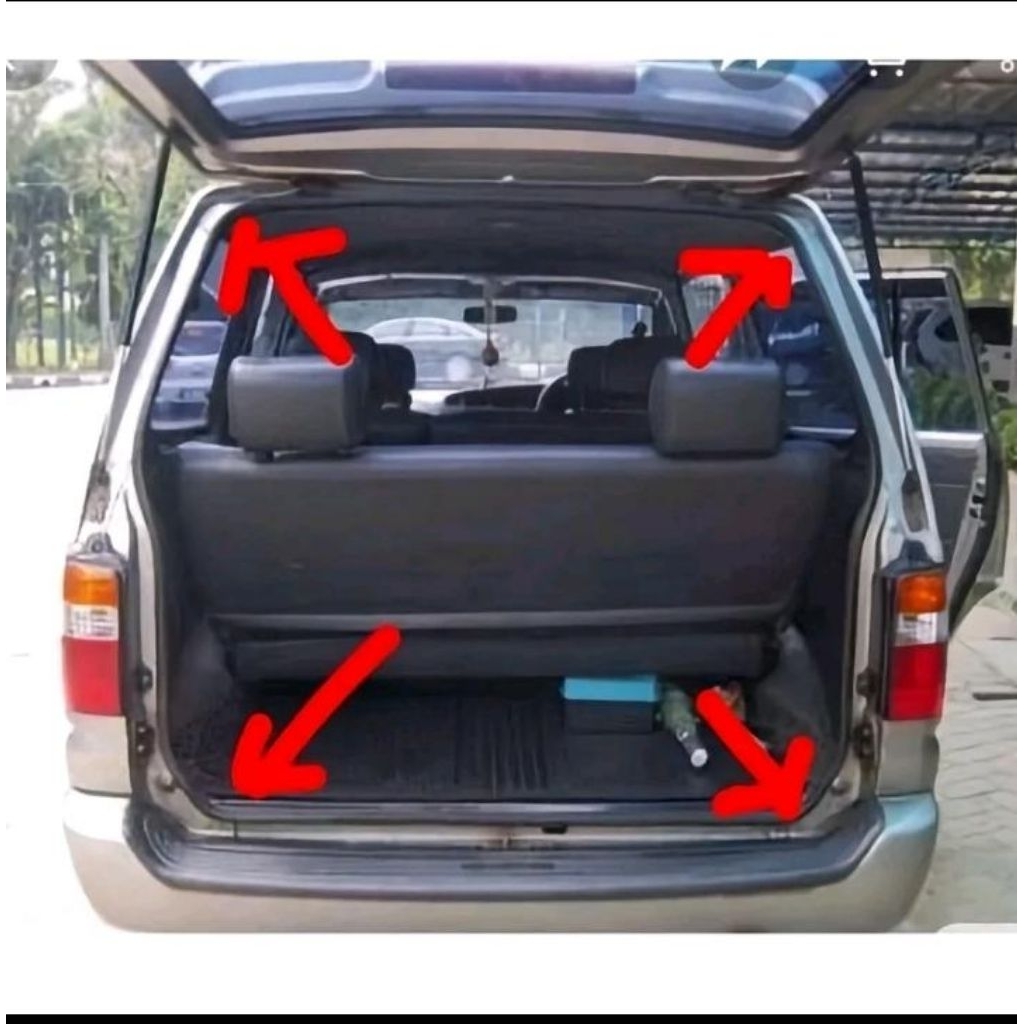 Karet pintu bagasi Kijang kapsul Lgx Lx Krista DLLUntuk semua tahun mobil Kijang original