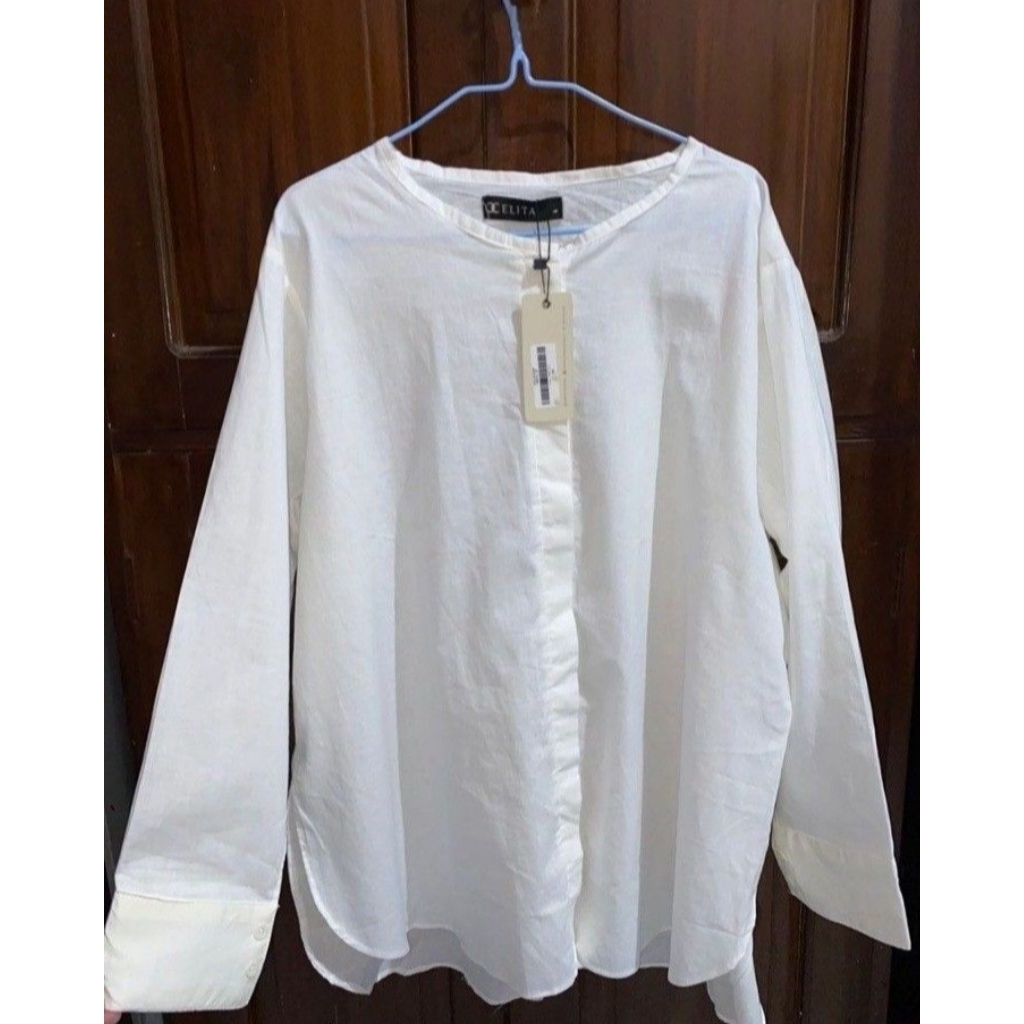 Blouse elita atasan elita putih