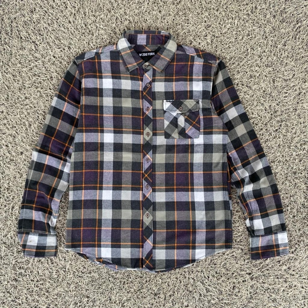 zoo york flannel shirt men kemeja flannel zoo york original kemeja pria