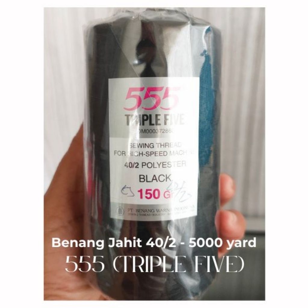 Benang Jahit 555 5000 Yard 40/2 Satuan