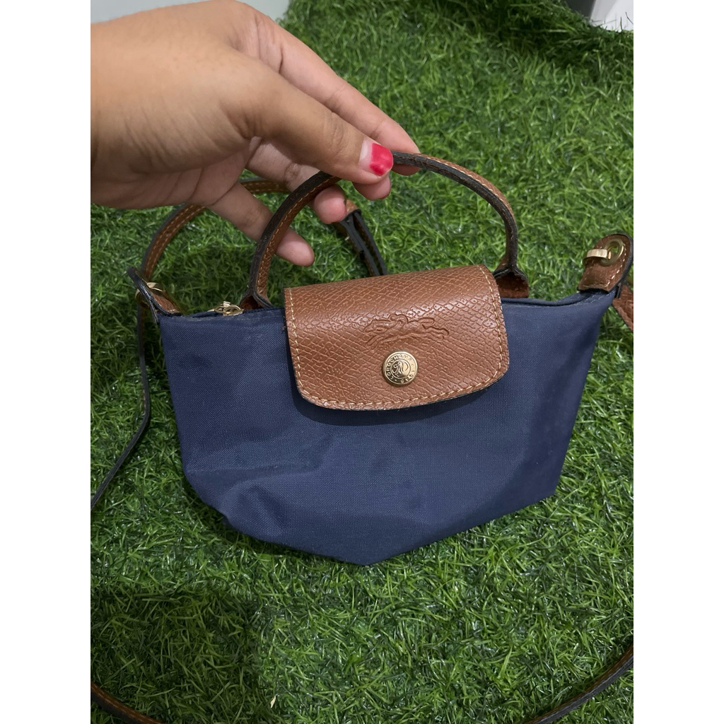 Sling bag LC cuir navy
