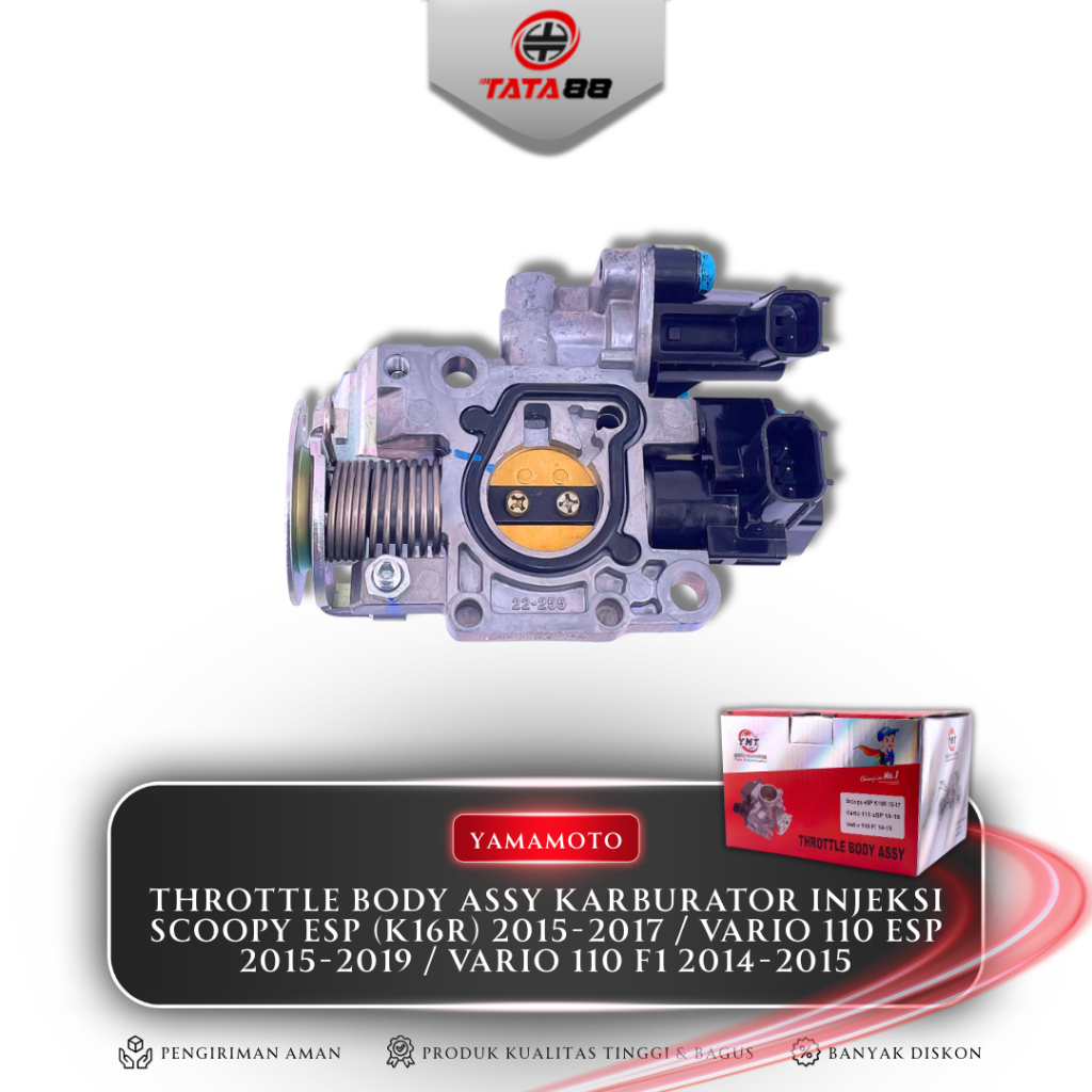 THROTTLE BODY ASSY KARBURATOR INJEKSI SCOOPY ESP K16R 2015-2017 / VARIO 110 ESP 2015-2019 / VARIO 11