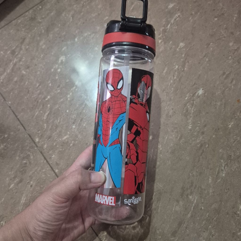 Smiggle Marvel Spiderman Botol Minum Anak
