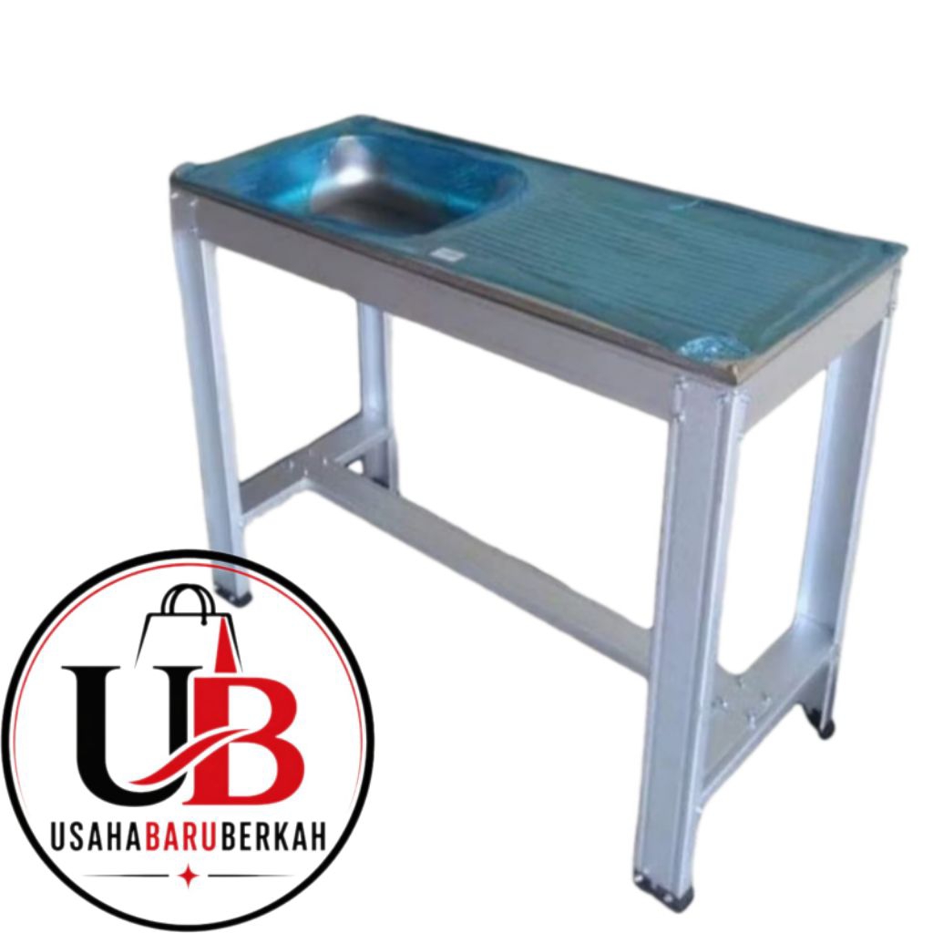 Wastafel Cuci Piring Bak Stainles Portable Rangka Baja Ringan Kuat Dan Murah