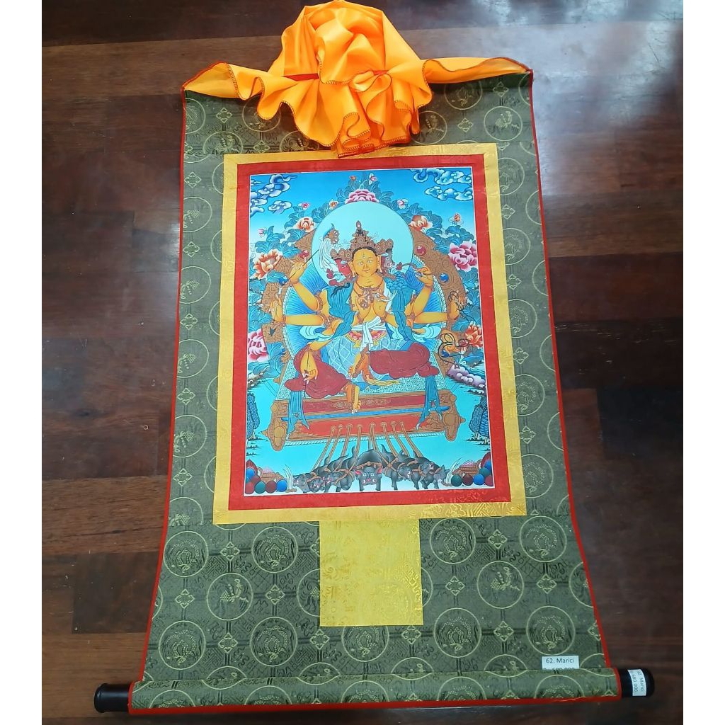 Thangka Marici ( 62 ) - Lukisan Thangka Print - Nepal Tibetan