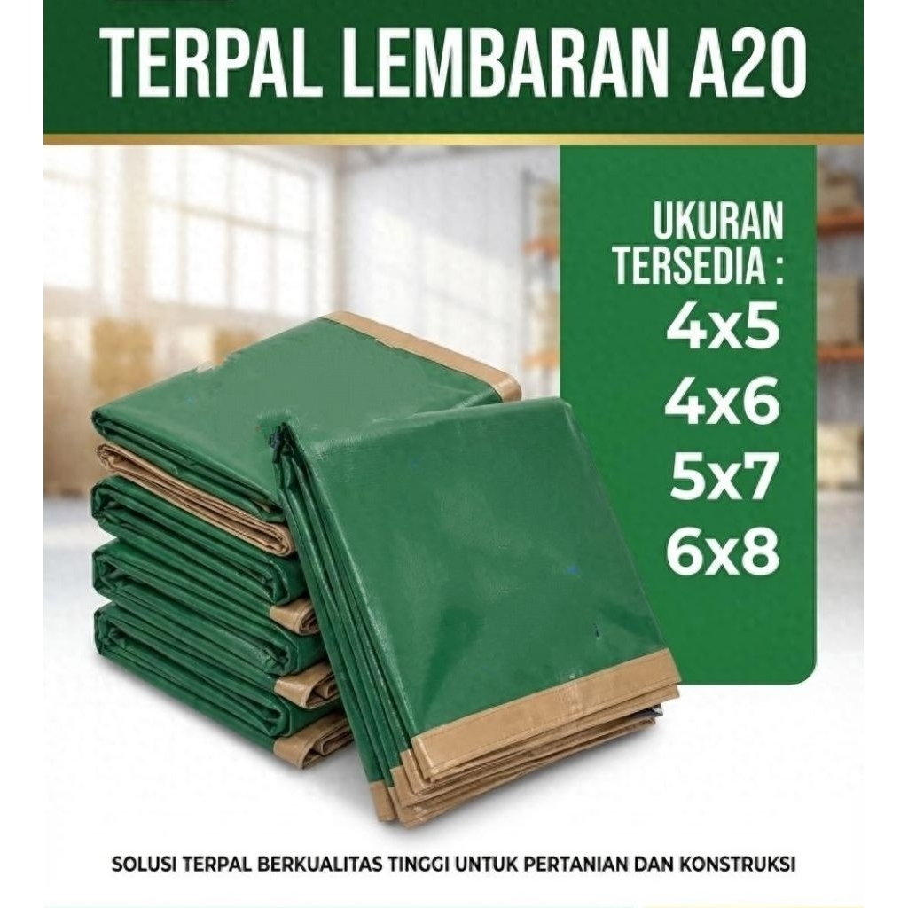 Terpal  UV A20 Anti air terpal kolam terpal tenda terpal jemuran terpal tutup muatan ukuran 4x5 4x6 