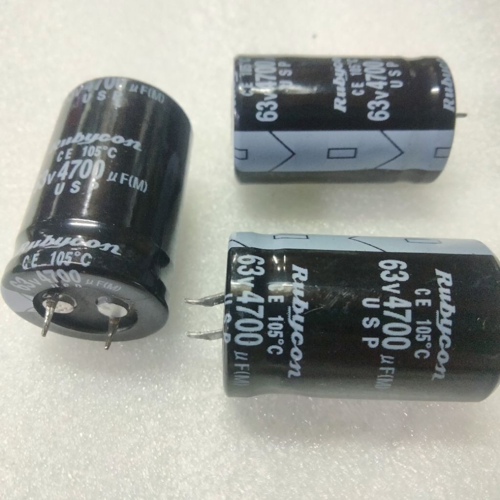 RUBYCON KAPASITOR ELKO 4700UF 63V ELCO 4700 UF 63 VOLT