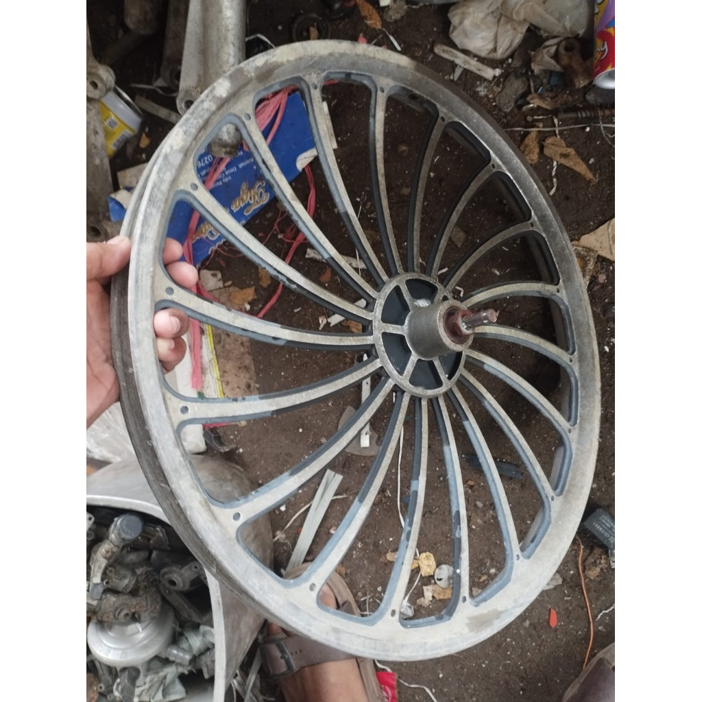 velg depan aloy , velg kipas aloy bmx 20 os   1 pcs,