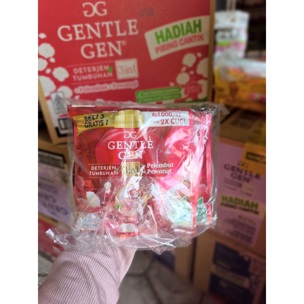 Gentle Gen Deterjen Cair Sachet 16 Sachet 80ml