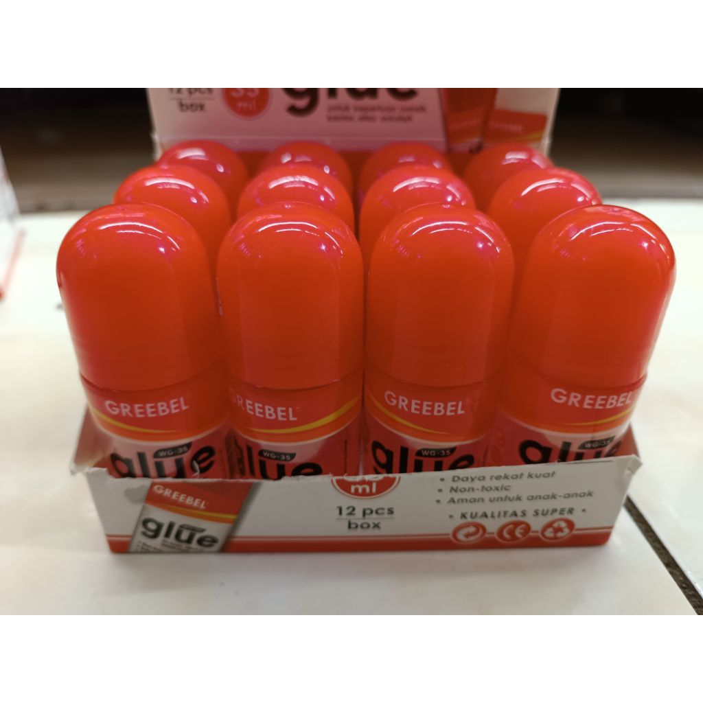 Lem Cair, Lem Putih, dan Lem Stik Greebel (Kecil, Tanggung, Besar)