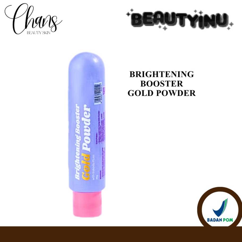 Beautyinu Brightening Gold Powder isi 25gr BPOM | Serbuk Pemutih Badan & Wajah 25 Gram bibit pemutih