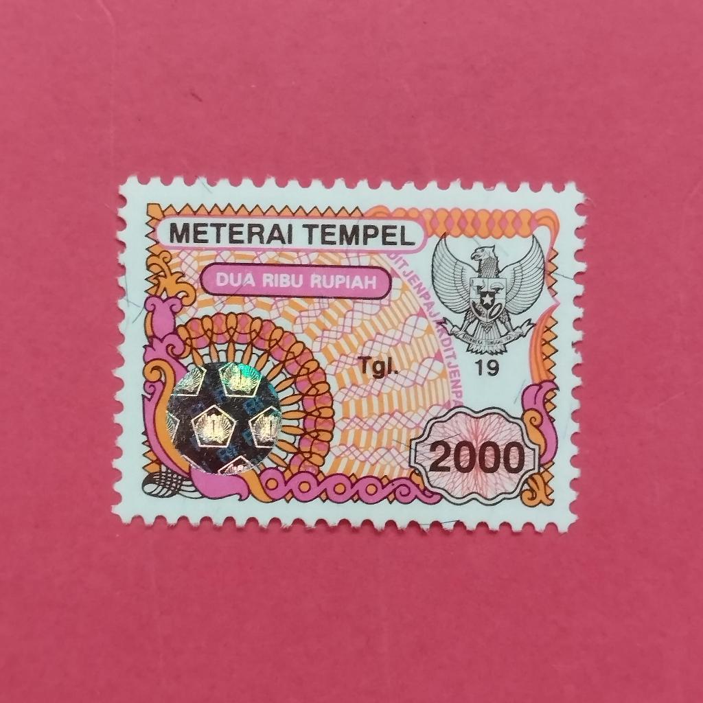 Materai Rp 2000 Pemakaian Tahun 1996 sd 1999