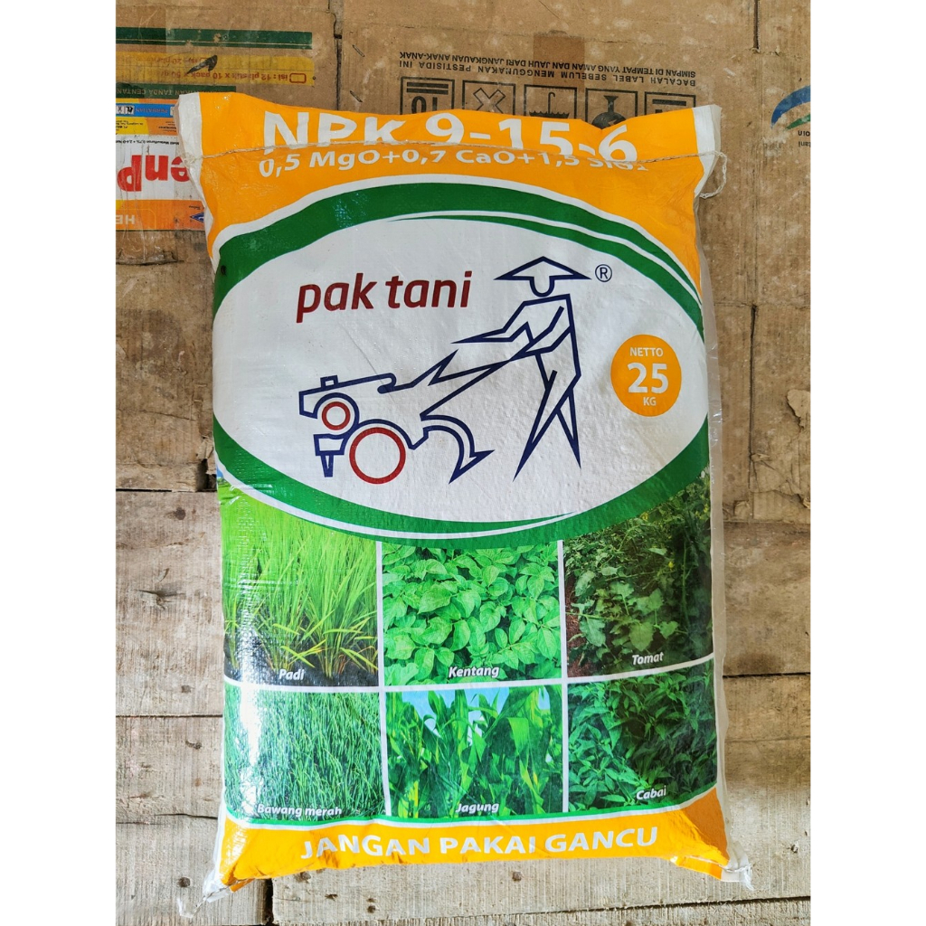 Pupuk NPK 9-15-6 0,5 MgO+0,7 CaO+1,5 SiO2 Pak Tani (25 kg)