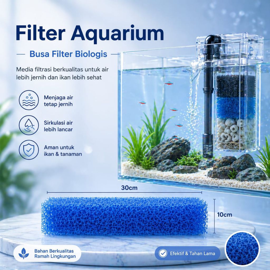 SPIRAL MATE PREMIUM 30x10CM MEDIA FILTER KOLAM AQUARIUM