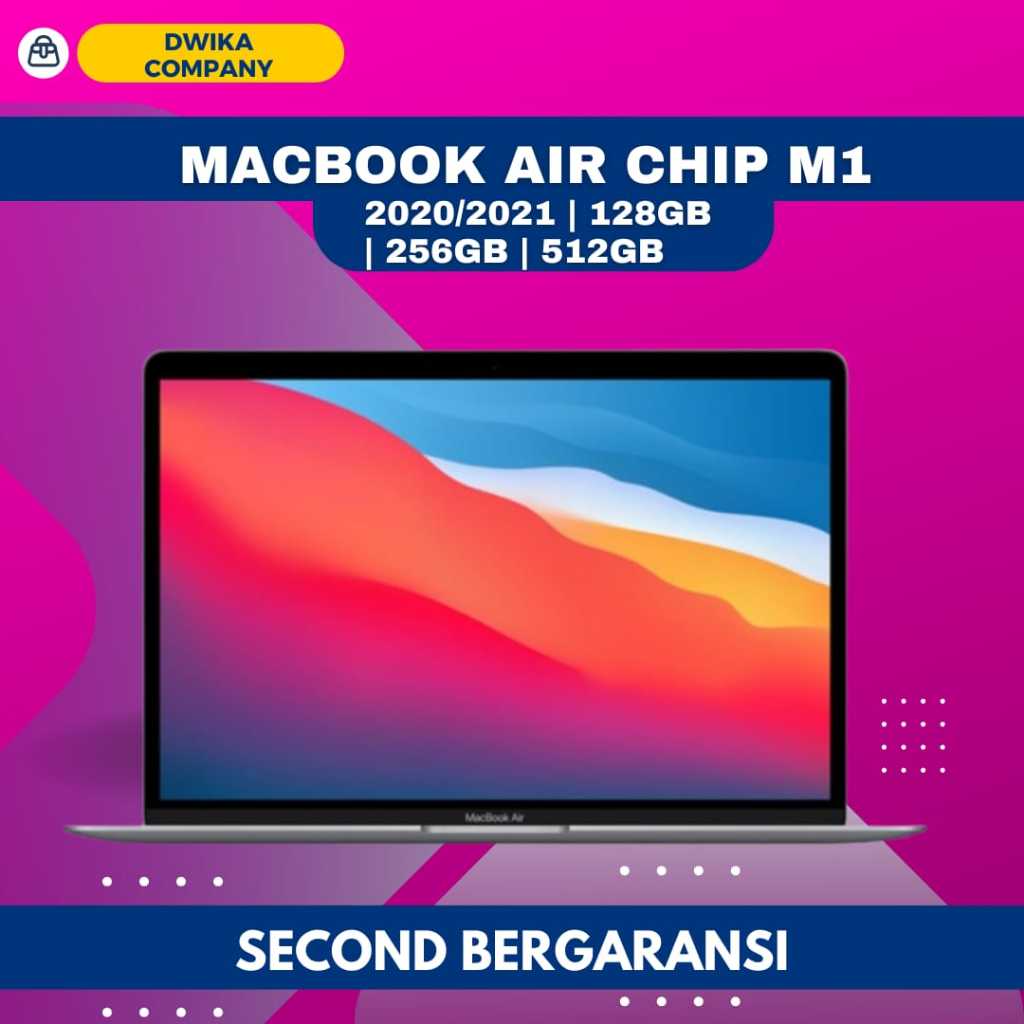 SECOND Macbook Air Chip M1 2020/2021 128GB, 256GB, 512GB Warranty