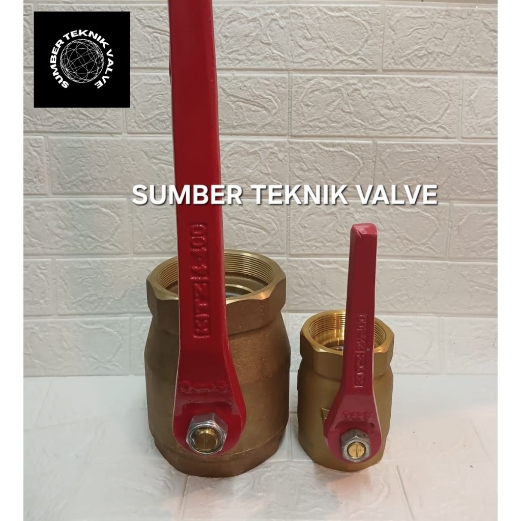 Ball Valve Kitz Kuningan 2 1/2"Inch / Stop Kran Kitz Kuningan 2 1/2"Inch