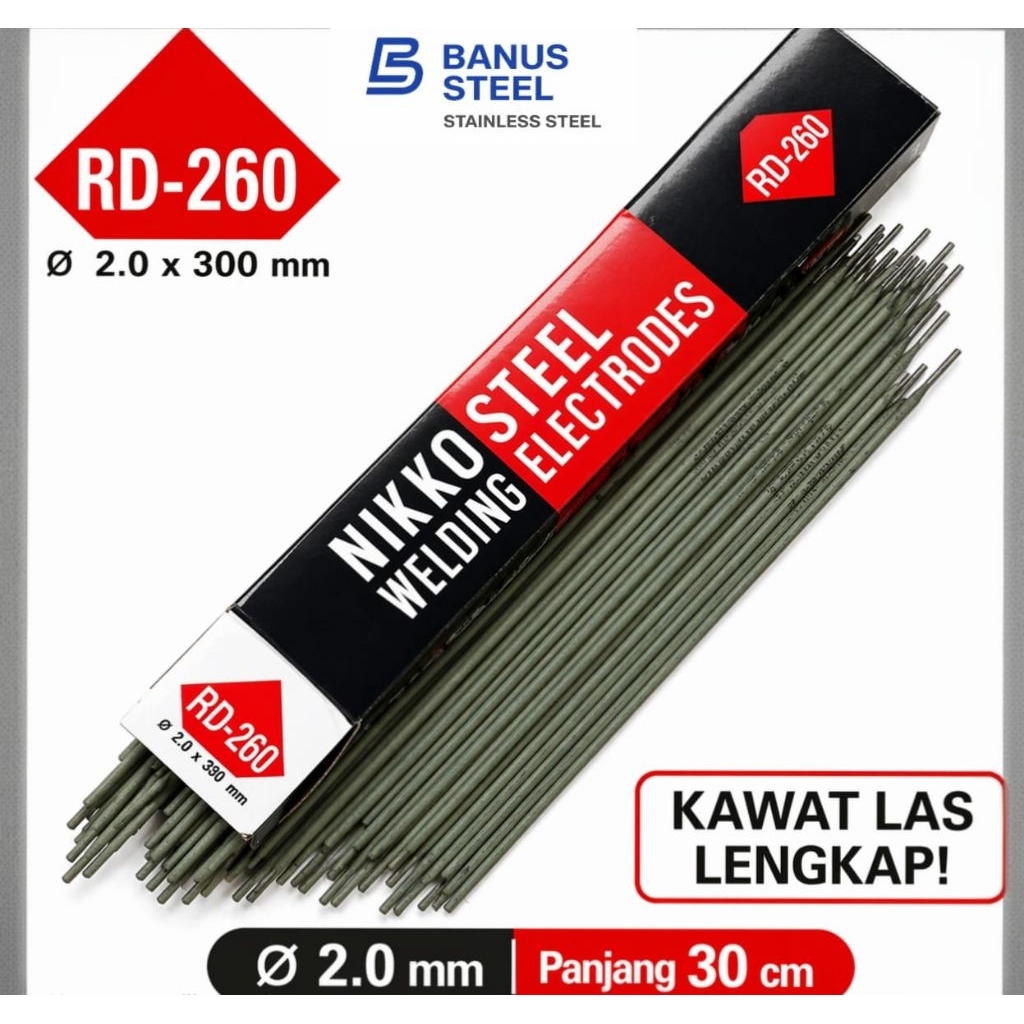 Kawat las 2 mm Nikko kawat las listrik kawat las Besi kawat las cantum per KG