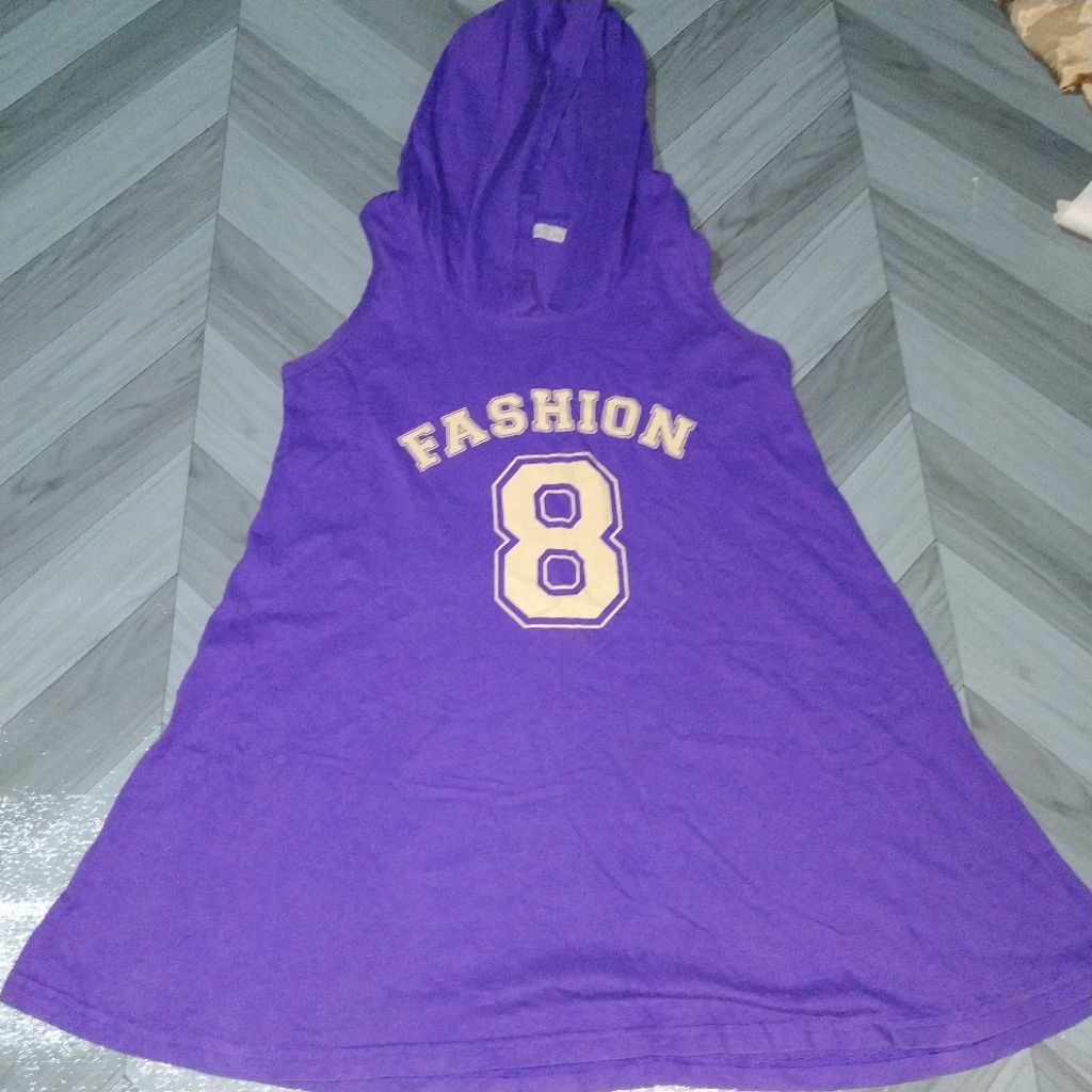 [SECOND] Baju Olahraga Kaos Anak Kutung Berhoodie