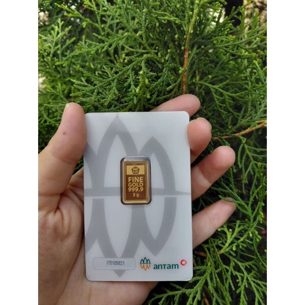 Logam Mulia Emas Antam 3 Gram - Kadar 24K, Sertifikat, dan Nota Pembelian
