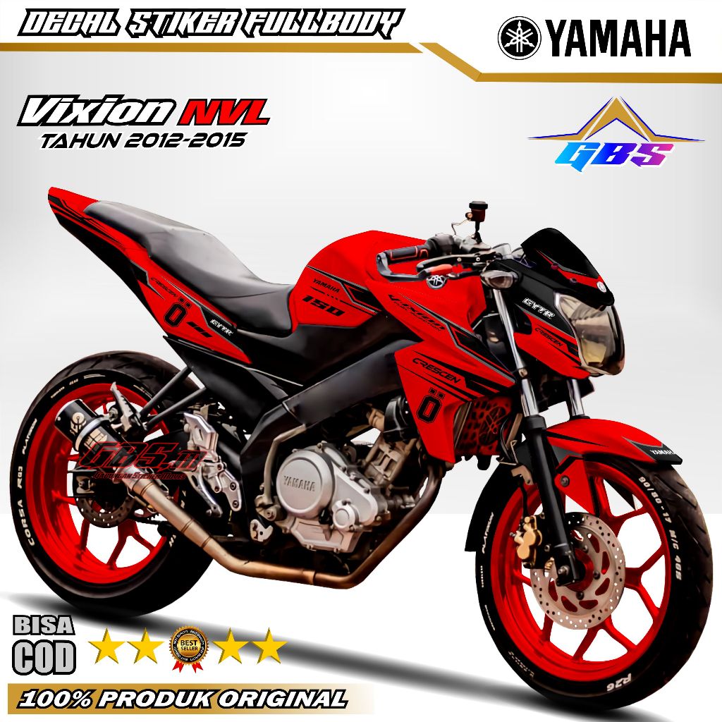 Decal Stiker New Vixion NVL Fullbody Ohlins Racing Sticker Variasi Vixion NVL 2012-2015 Stiker Vixio