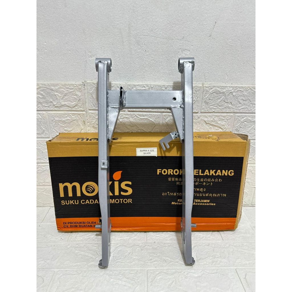 Swing Arm Forok Belakang Assy Moxis Supra X 125 Silver Swing Arm Fork Garpu Belakang Supra X 125