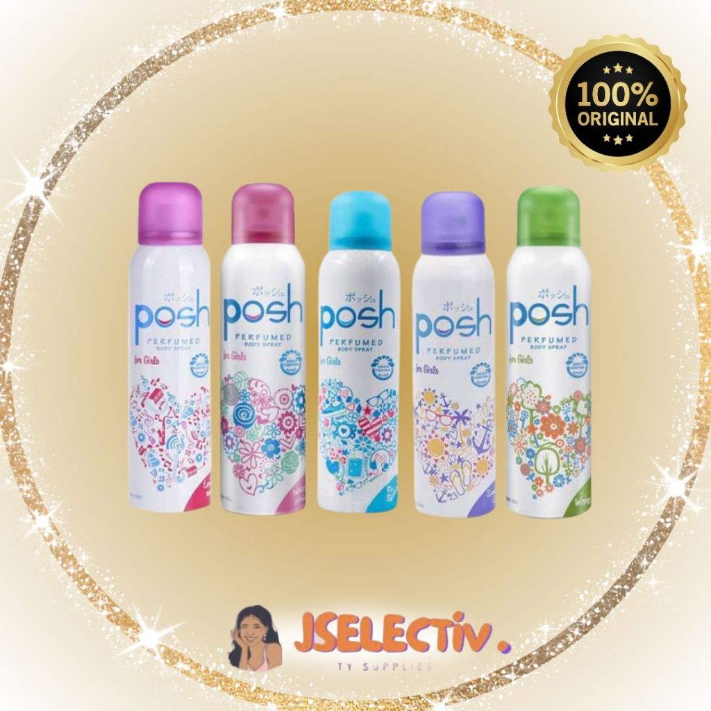 POSH DEODORANT BODY SPRAY - SPRAY COLOGNE LENGKAP // JSELECTIV X JHON KOSMETIK // PARFUM CEWEK COWOK