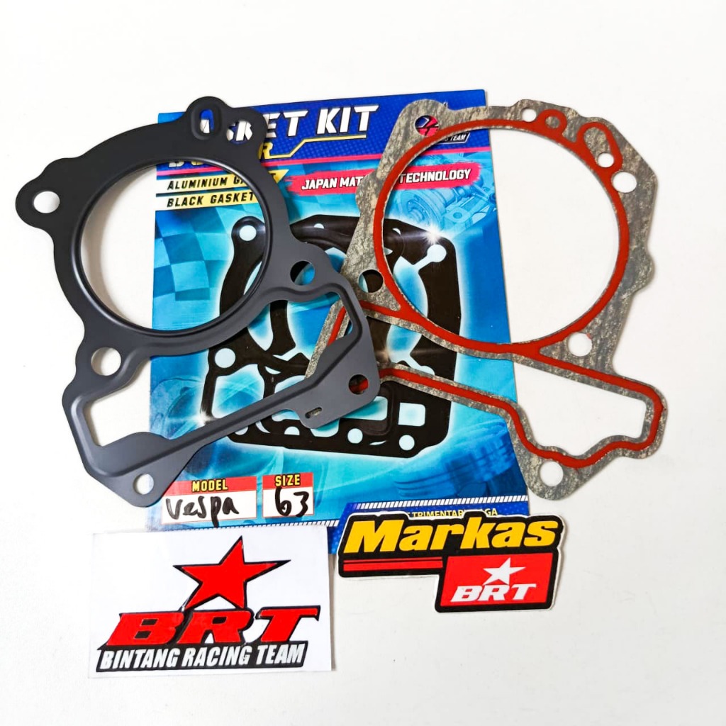 GASKET KIT SUPER PAKING BLOK & HEAD BRT VESPA 63