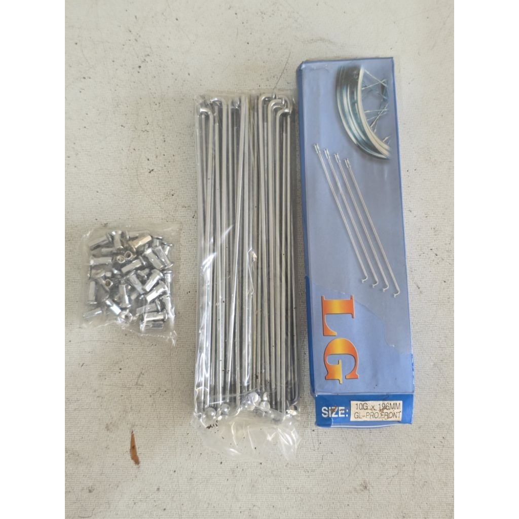 Jari-Jari velg lingkar Motor GL Pro, GL Pro Neotech, GL Max, GL 100, Mega Pro (depan) Bahan Baja Chr