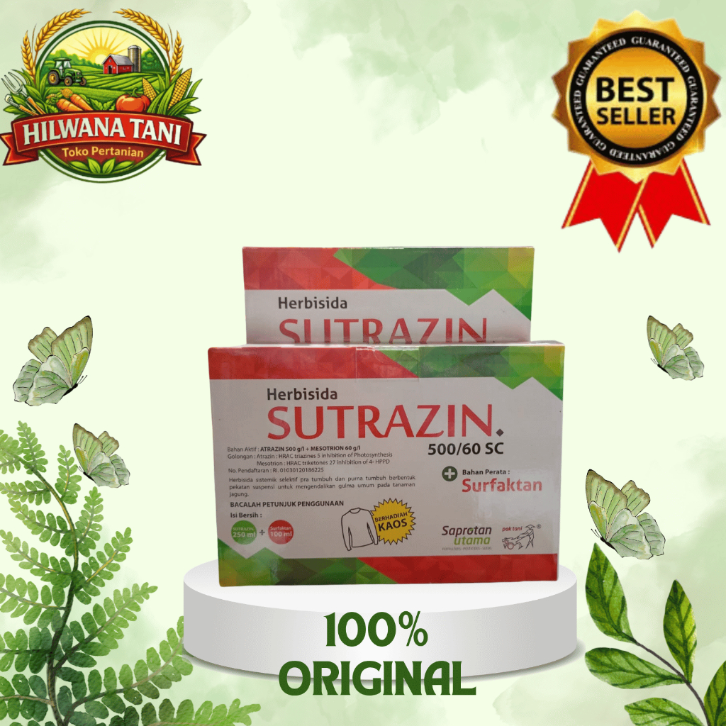 SUTRAZIN 560 SC 500+200 ML HERBISIDA SELEKTIF JAGUNG