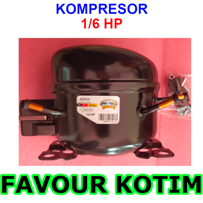 KOMPRESOR KULKAS 1/6HP 1/6 HP PK R134A R 134 FVKOTIM