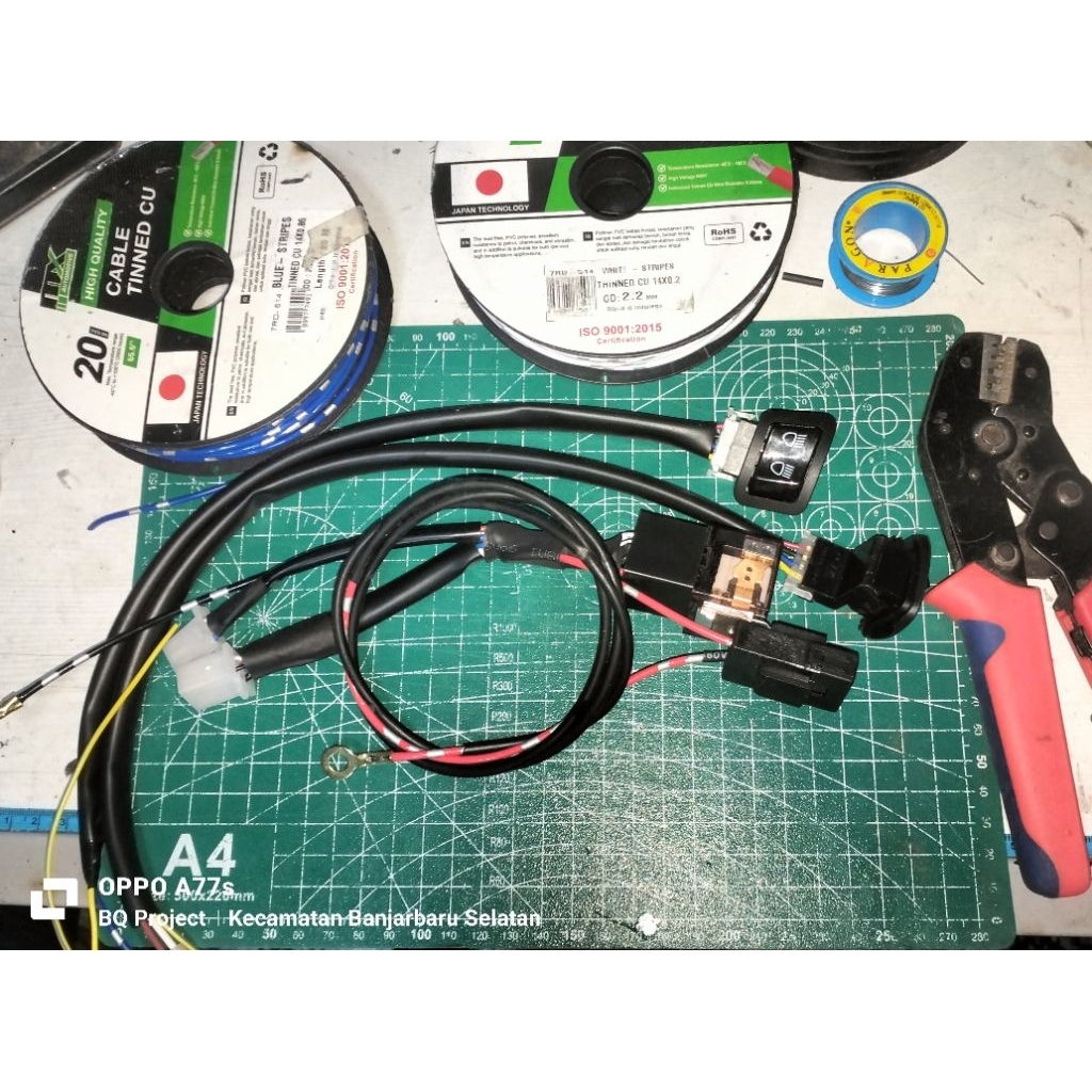 Relay Set Biled + Saklar Motor Plug & Play Vario KZR Vario LED Old Beat FI Beat ESP Beat Deluxe Styl