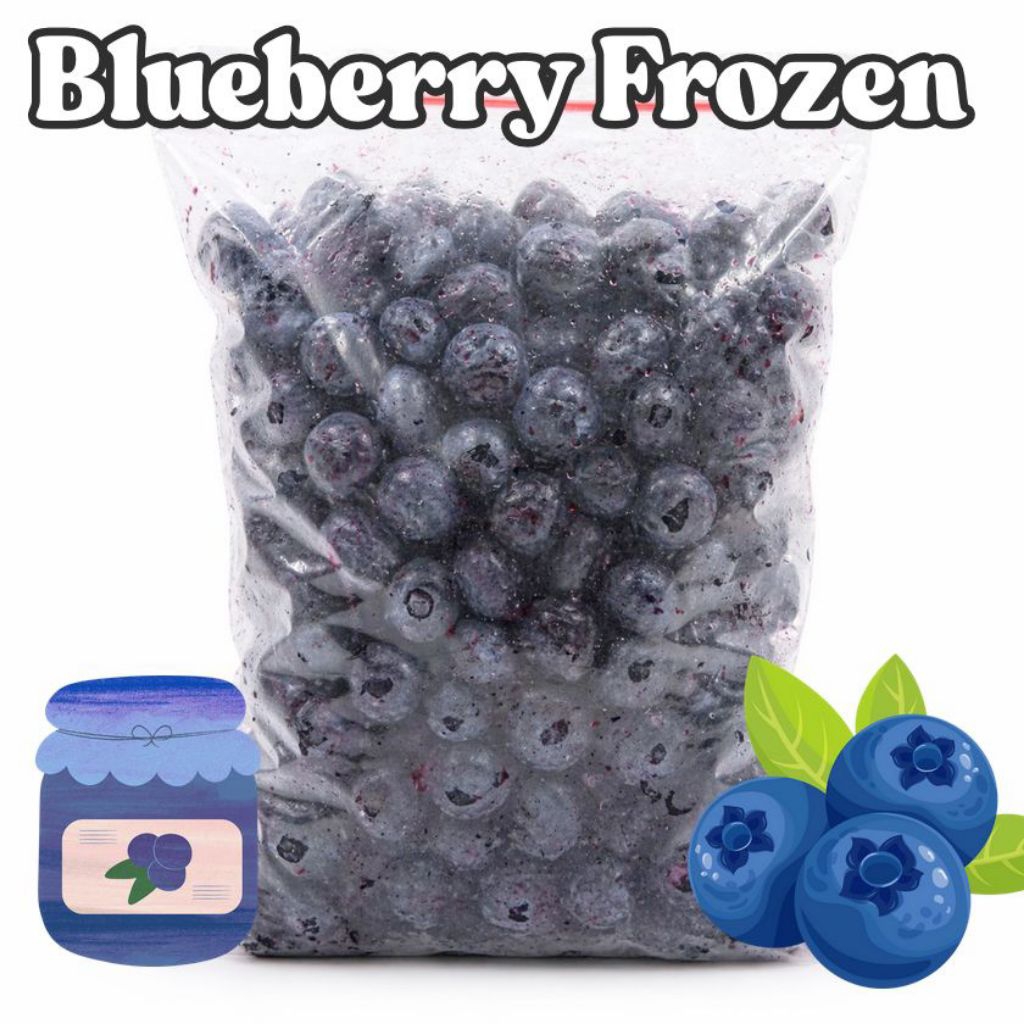 Blueberry Frozen /Blueberry Beku 500gram Grade A Jamin Bagus
