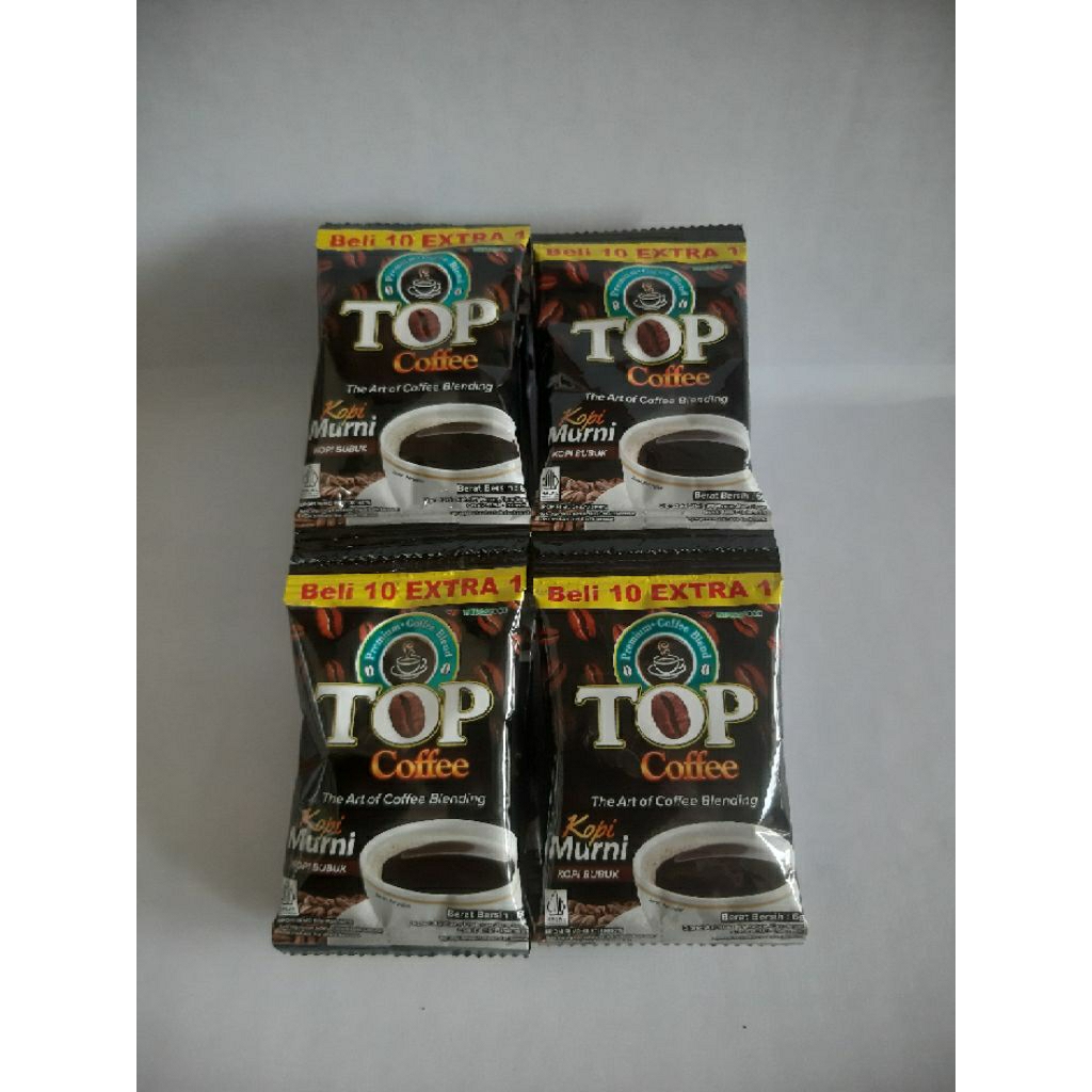Top coffee kopi murni renceng isi 11 sachet