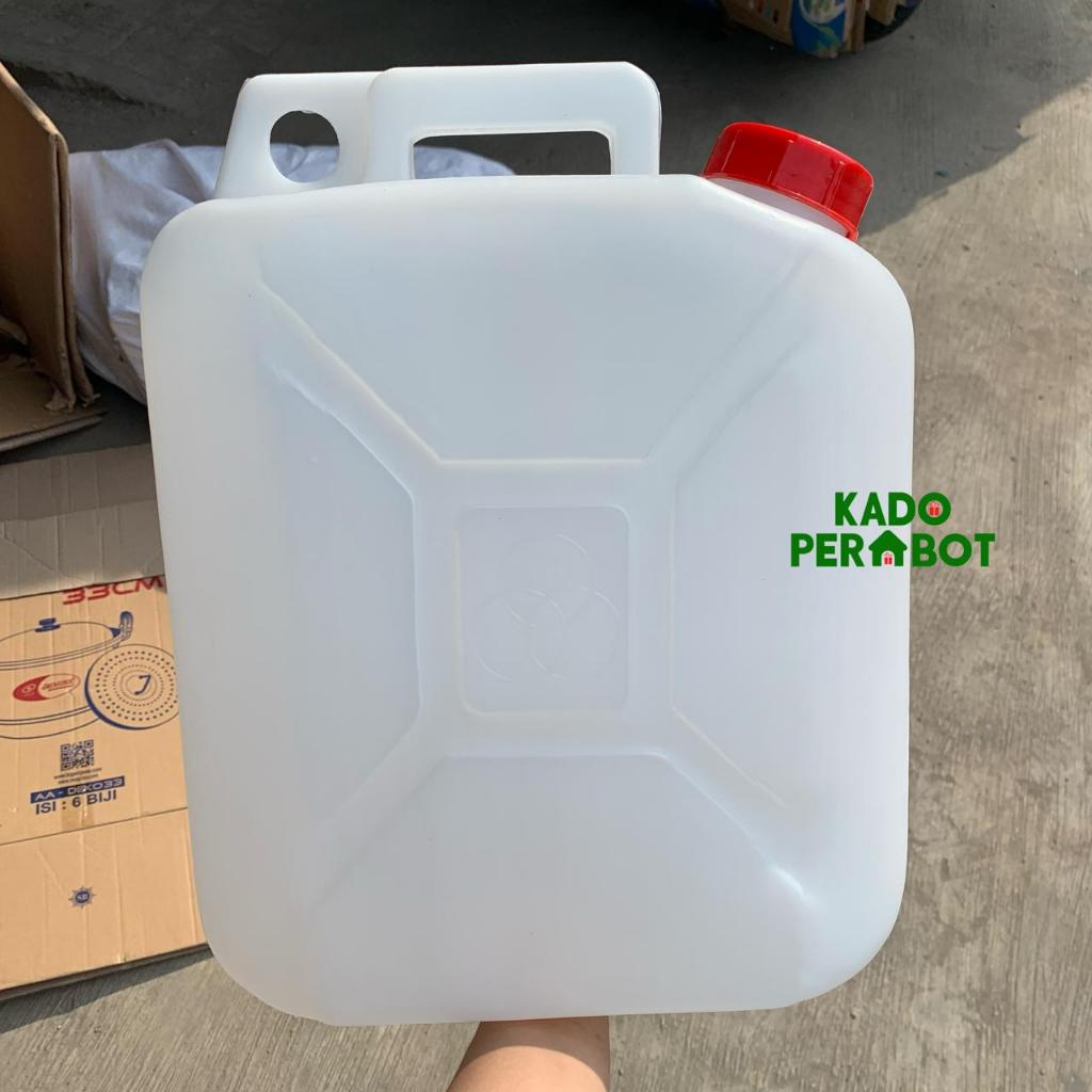 Jerigen Putih 10 Liter- Jerigen Oli - Jerigen Bensi - Drigen - Dirigen