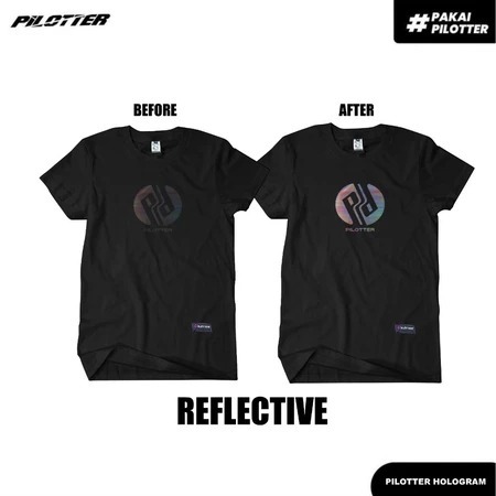 KAOS PILOTTER NEW P HOLOGRAM HITAM
