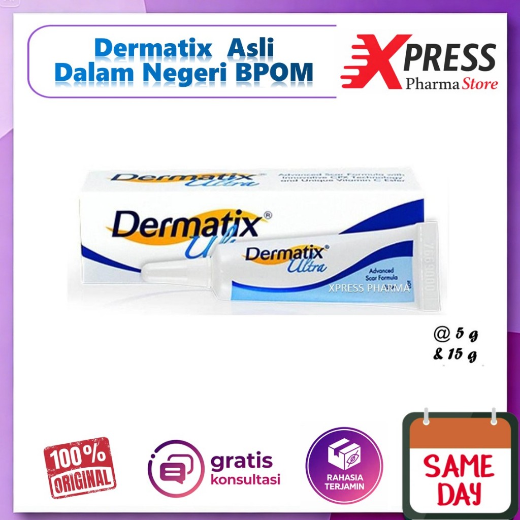 XPRESS  ASLI BPOM Dermatix 15 Gram Ultra Gel Salep Penghilang Bekas Luka Dermatik