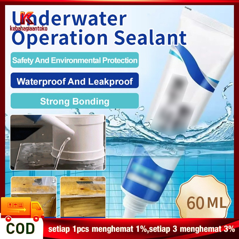 [Anti Bocor]Sealant bawah air/menyumbat kebocoran dan memperbaiki kebocoran tangki ikan/ tahan air L