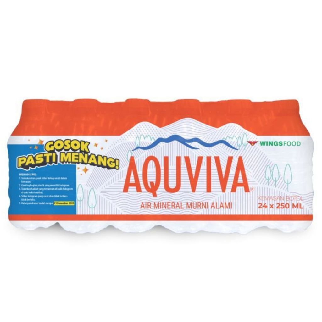 Aquviva botol 250ml 1 pack isi 24pcs