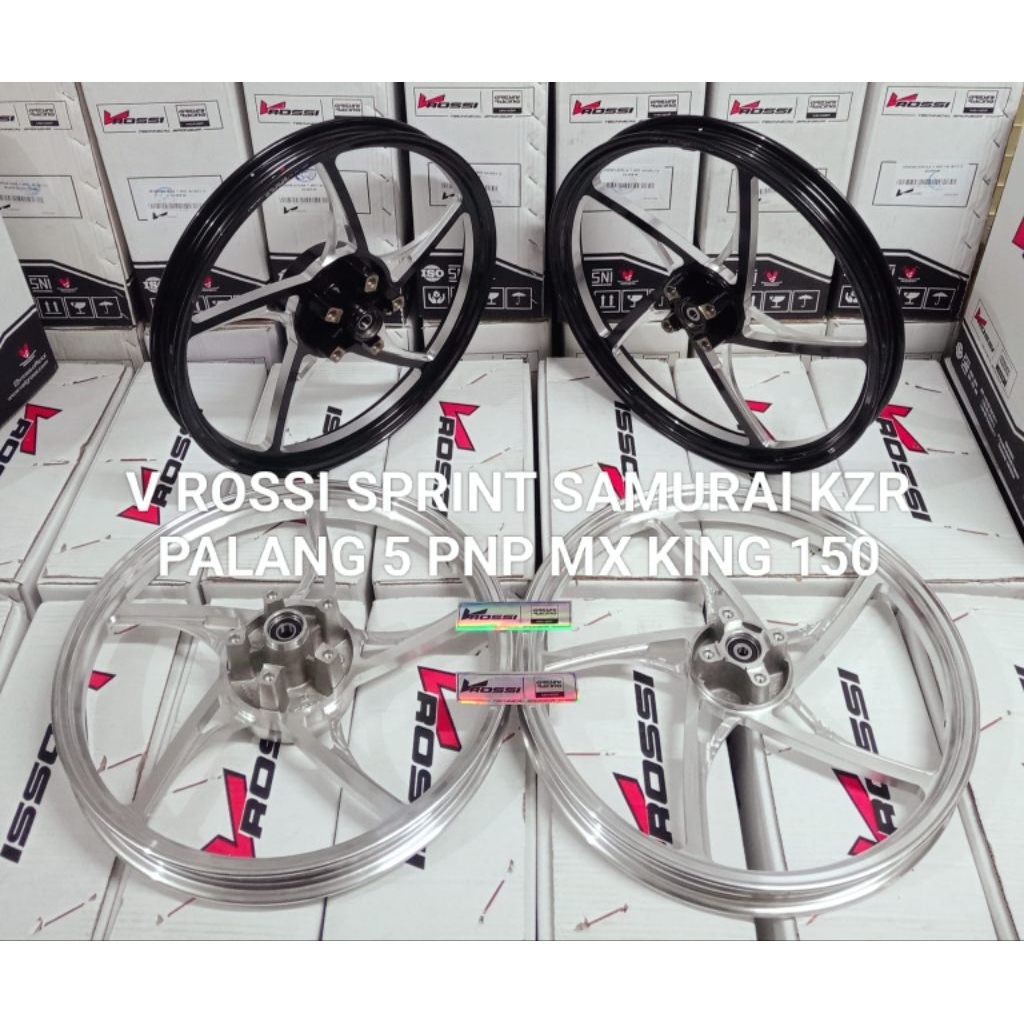 VELG/PELAK RACING V ROSSI SPRINT KZR SAMURAI PALANG 5 PNP MX KING 150/JUPITER MX KING 150 ORIGINAL V