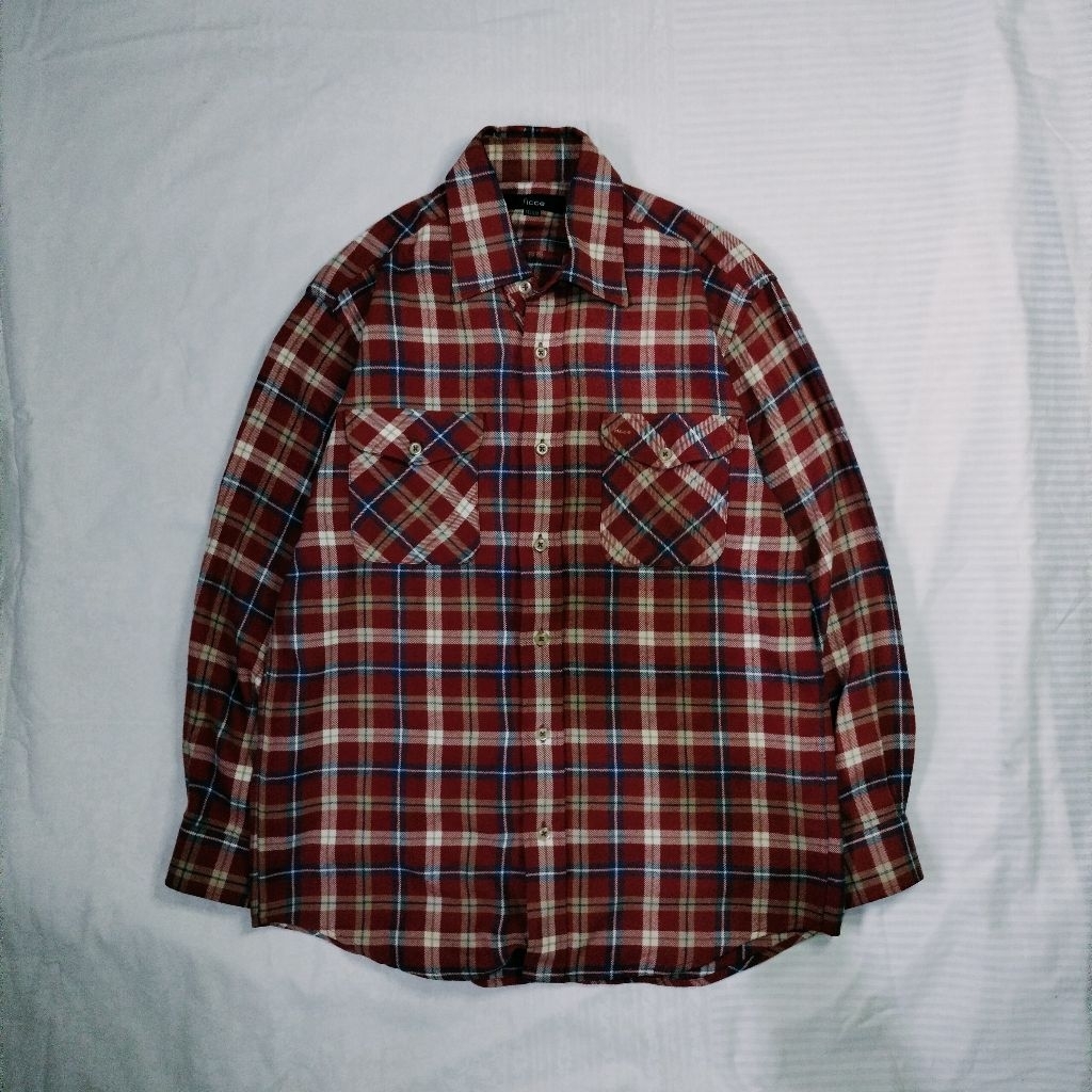 kemeja pria fashion cowok flannel shirt Designer Japanese ficce Yoshiyuki konishi