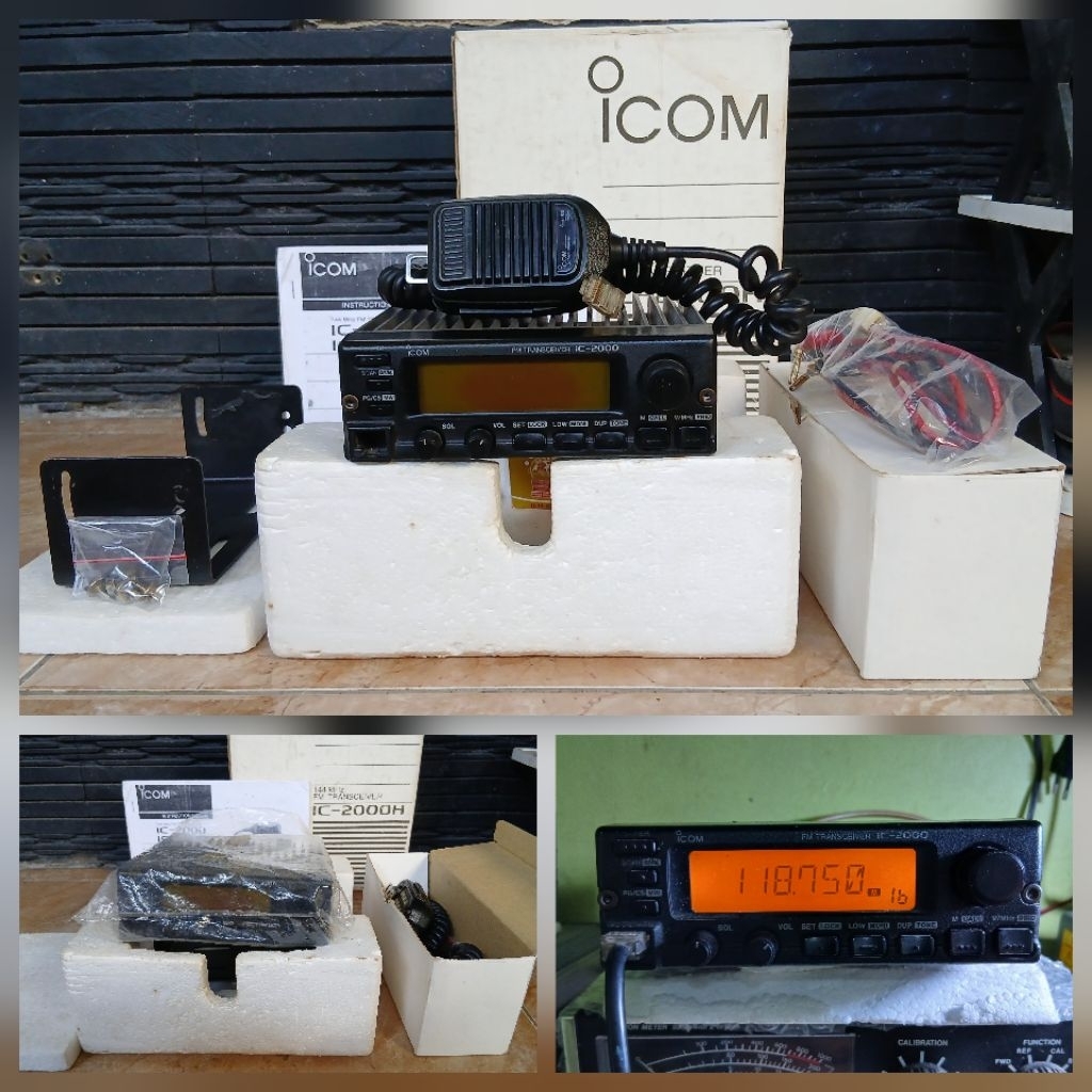 RIG ICOM IC-2000 VHF AIRBAND MULUS LUAR DALAM DUSBOOK ORIGINAL JAPAN