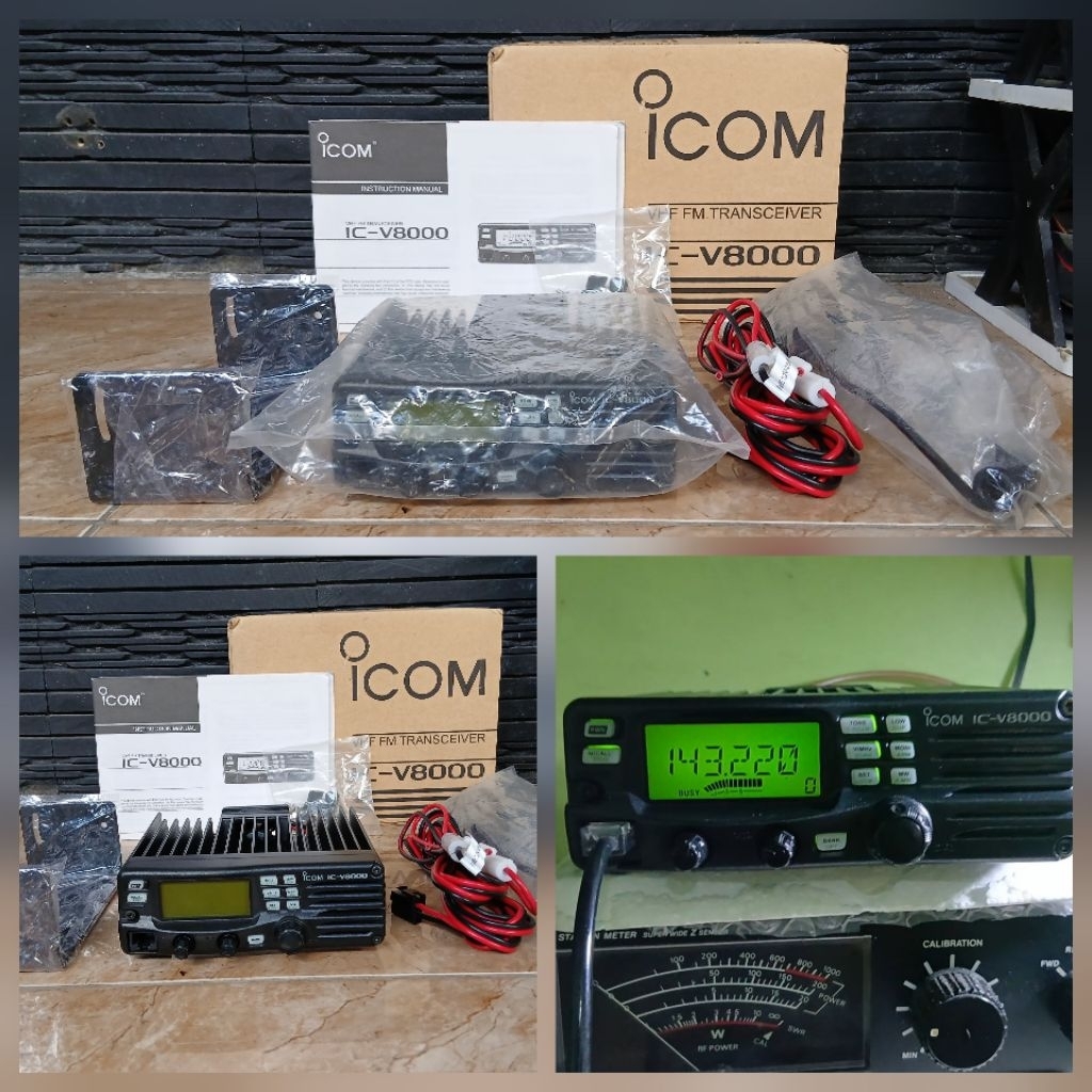 RIG ICOM V8000 VHF LIKE NEW BARANG SIMPANAN  SEGEL ELI DUSBOOK ORIGINAL JAPAN