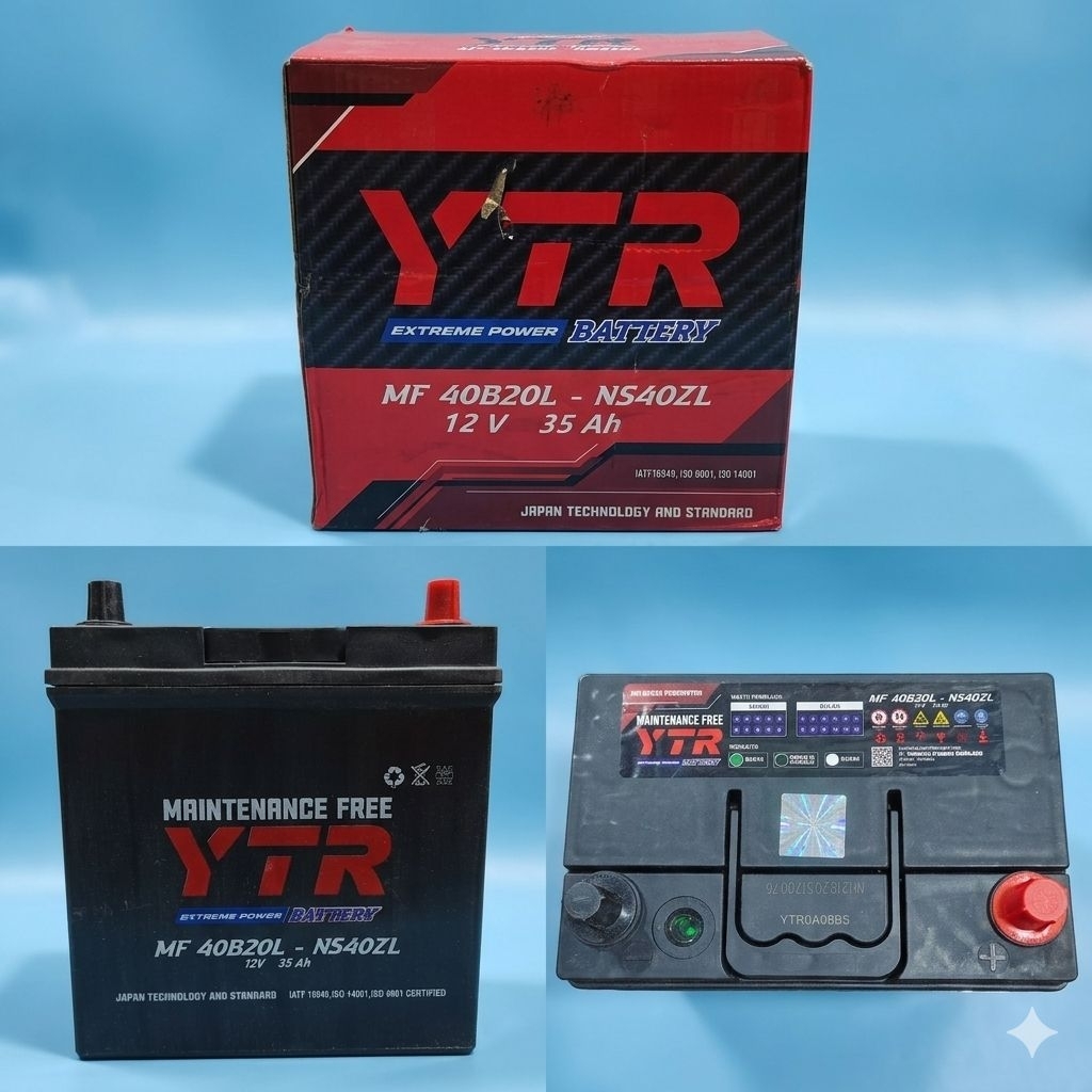 Aki Mobil Kering Merk YTR