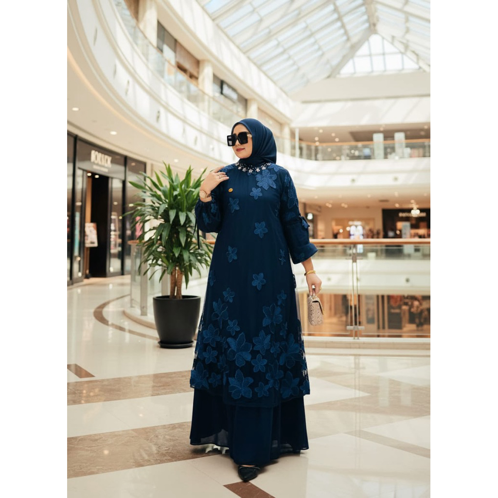 New RAYYANA  COLLECTION GAMIS SET SEGI 4 BY M NABIL GAMIS PESTA GAMIS ALA MELAYU