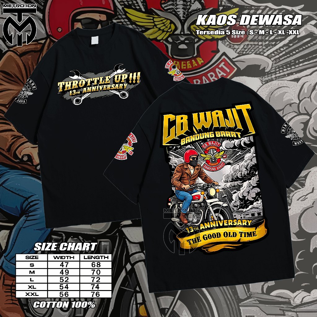 Kaos Acara CB Wajit Bandung Barat Kaos Unisex Kaos Pria & Wanita